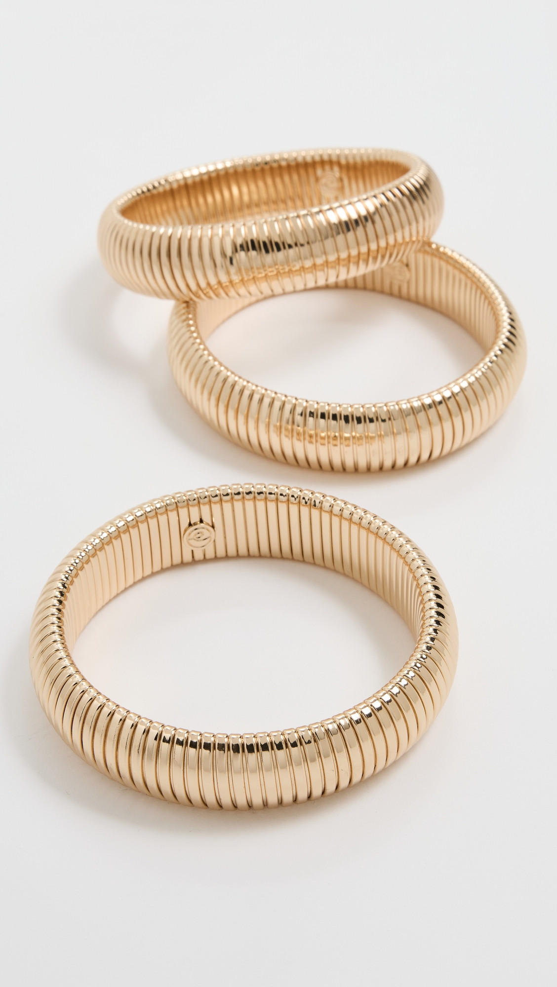 Ettika Flex Snake Chain Stretch Bracelet Set Gold One Size | Shopbop