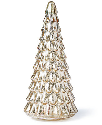 Martha Stewart Collection Holiday Lane Woodland Shimmer Lighted Glass Tree Decoration, Created fo... | Macys (US)