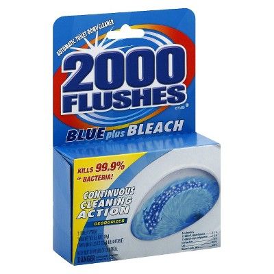 2000 Flushes Blue plus Bleach - 3.5oz | Target