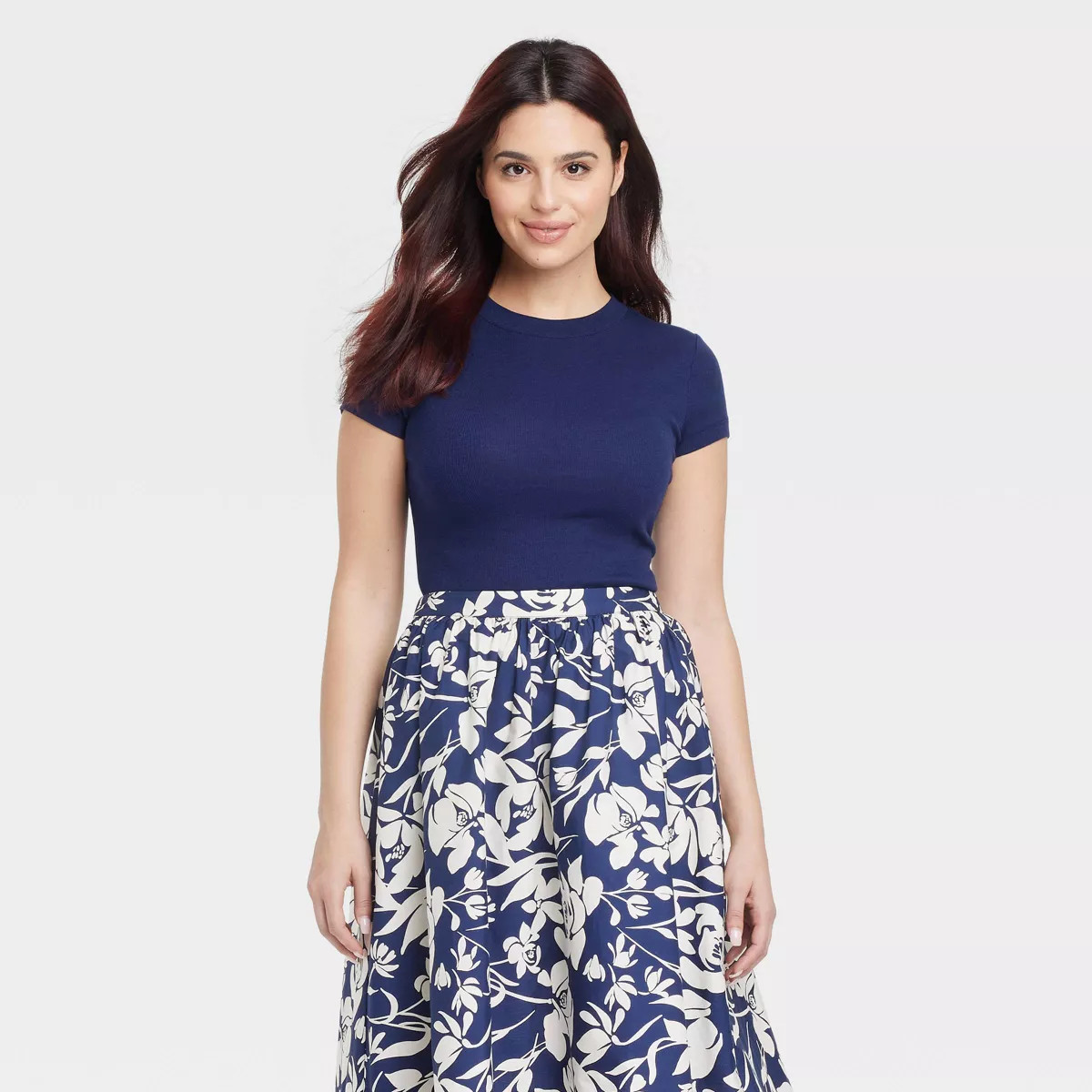 Women's Short Sleeve Ribbed T-Shirt - A New Day™ | Target