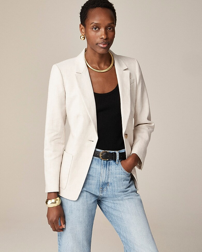 Helena blazer in stretch linen blend | J. Crew US