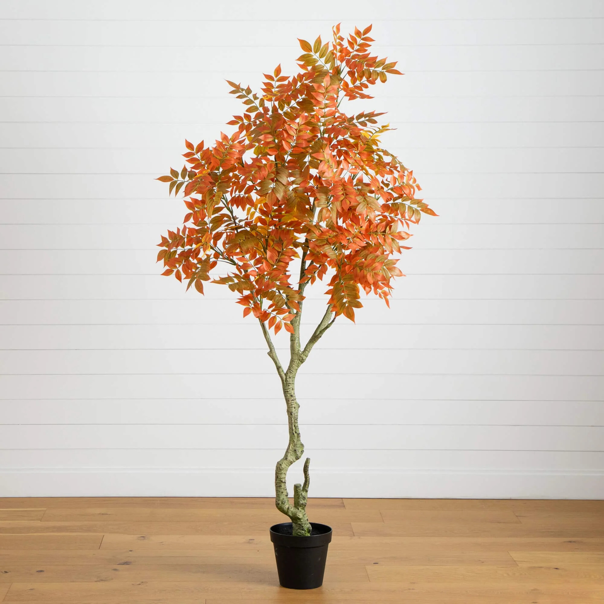7' Autumn Sumac Artificial Fall Tree | Nearly Natural