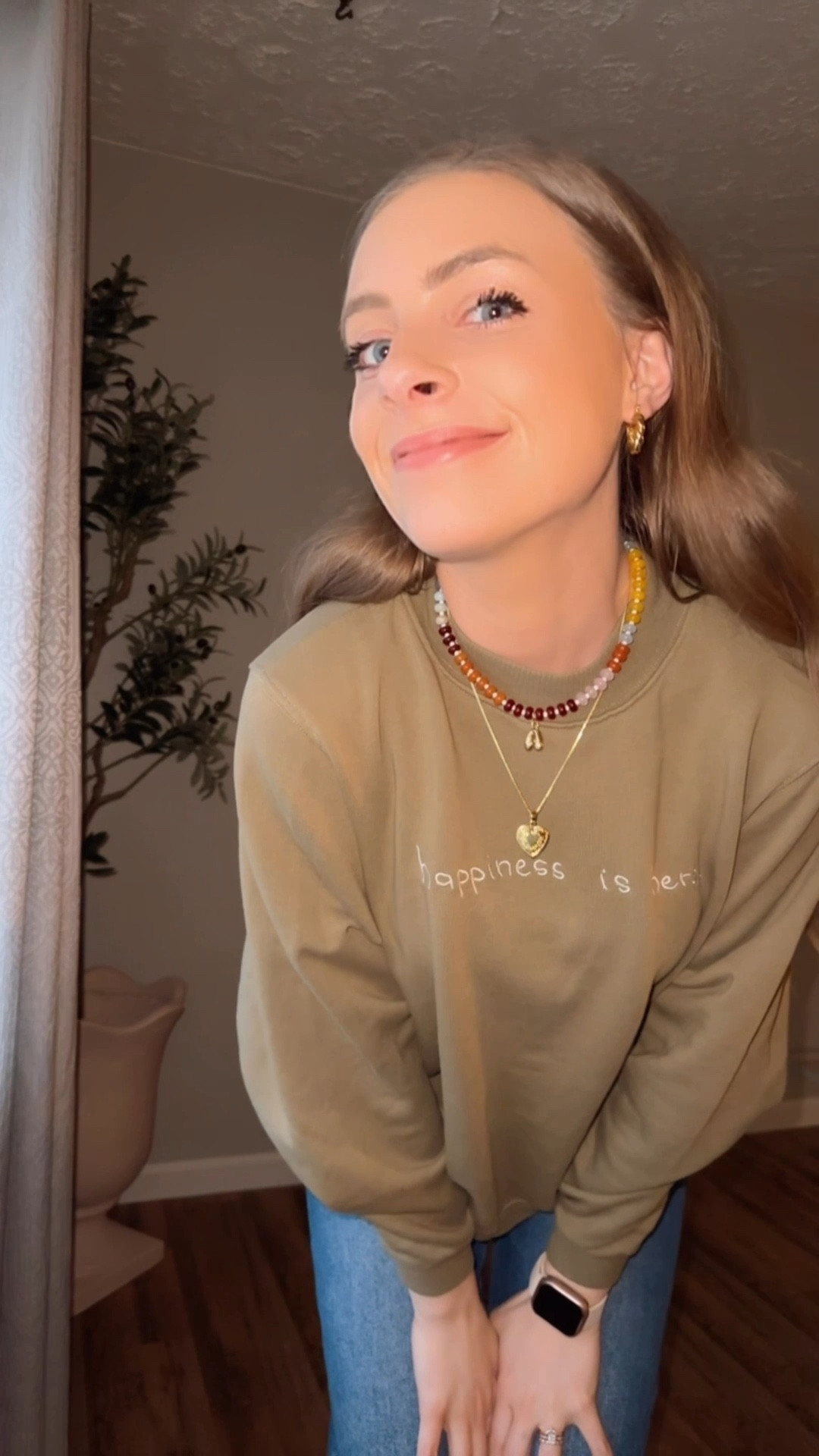 OOTD 3/3/25

Olive green embroidered crewneck mock neck sweatshirt pullover, dainty gold chain antique heart style locket necklace, multicolor beaded necklace, dainty initial necklace with colorful beads, Cupshe denim jeans, tall girl friendly jeans, baggy oversized jeans, affordable Amazon jewelry, Amazon clogs for spring, suede slip on clogs, Birkenstock Boston shoes

#LTKSaleAlert #LTKFindsUnder50 #LTKStyleTip