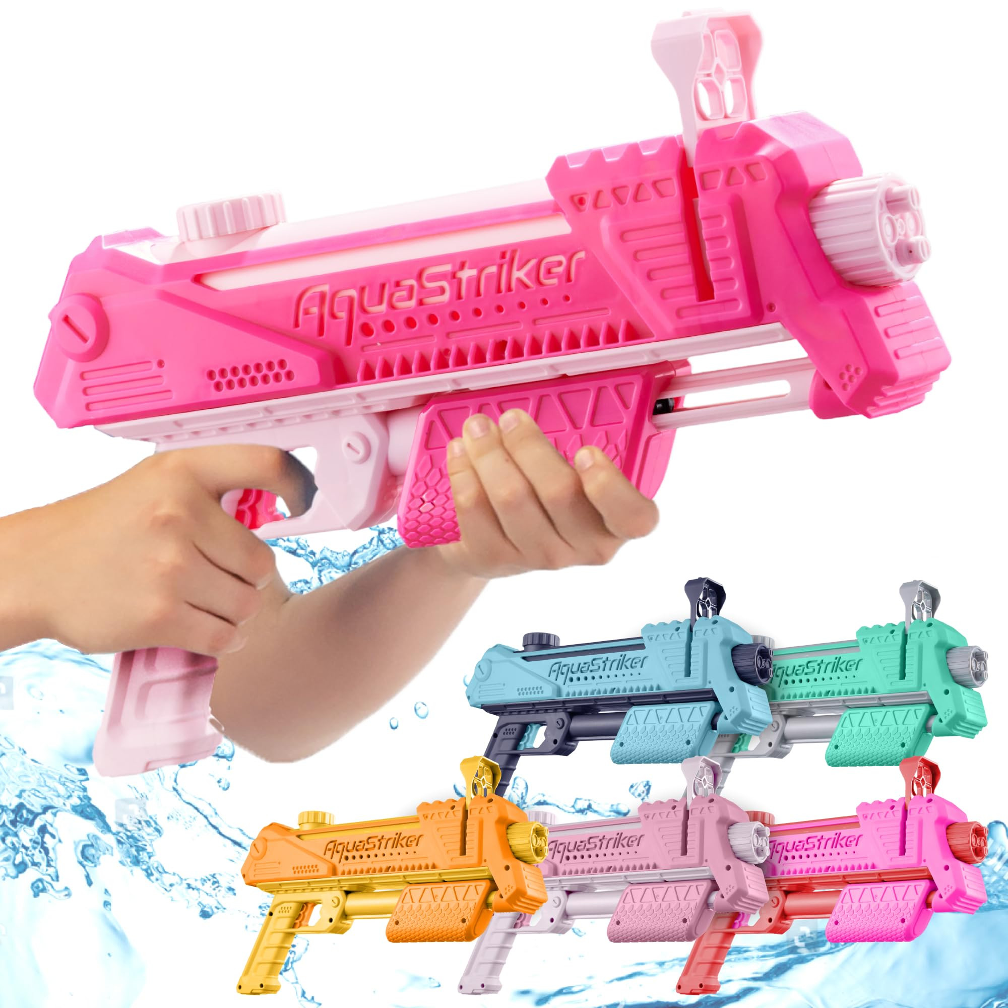 ArtCreativity AquaStriker Squirt Gun (Pink) - Prank Water Gun Gadget with Adjustable Sideways Sho... | Amazon (US)