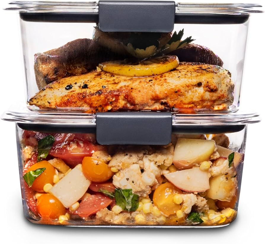Rubbermaid Brilliance BPA Free Food Storage Containers with Lids | Amazon (US)