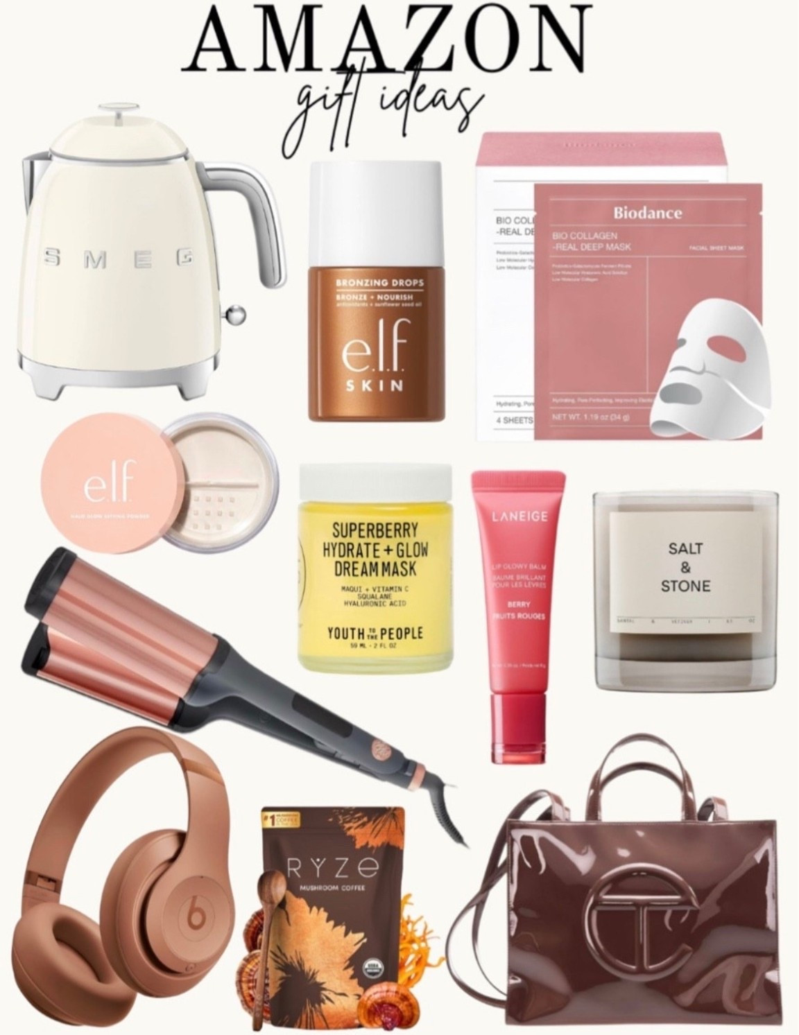 Gift guide finds on Amazon!!

Beauty, face mask, elf cosmetics, make up, gifts for her, hair accessories, curling wand, headphones, coffee, handbag, candle



#LTKBeauty