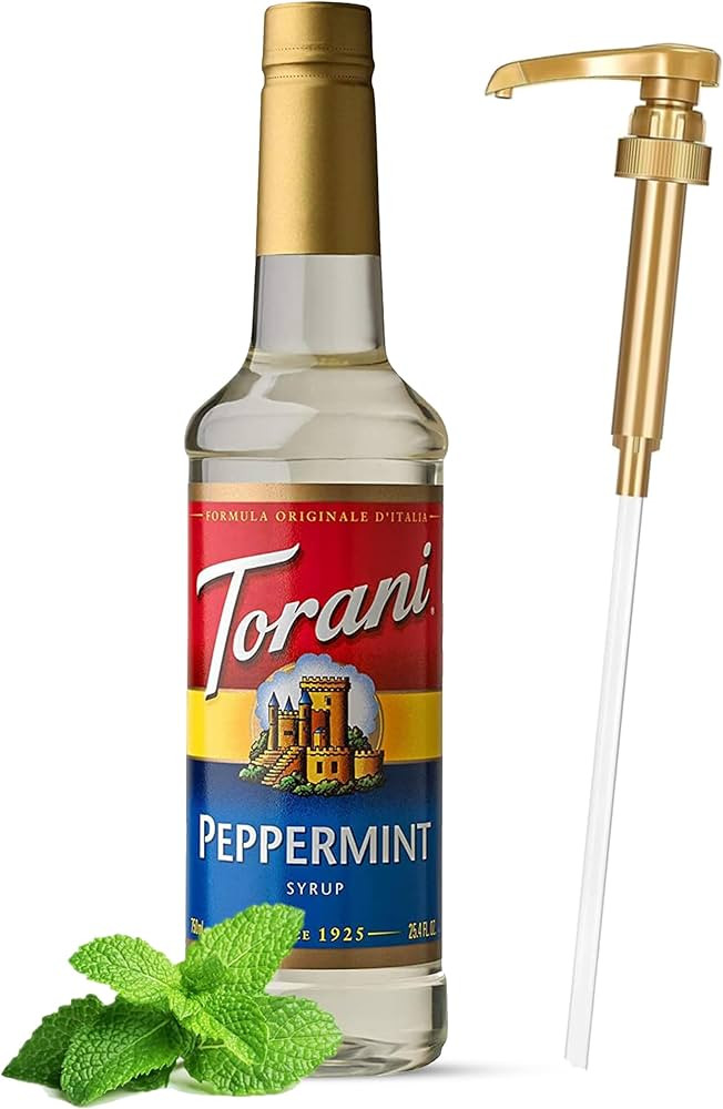 Jimoco® Syrup Pump Dispenser + Torani® Peppermint Syrup, 25.4 oz - Coffee Syrup Pump & Flavorin... | Amazon (US)