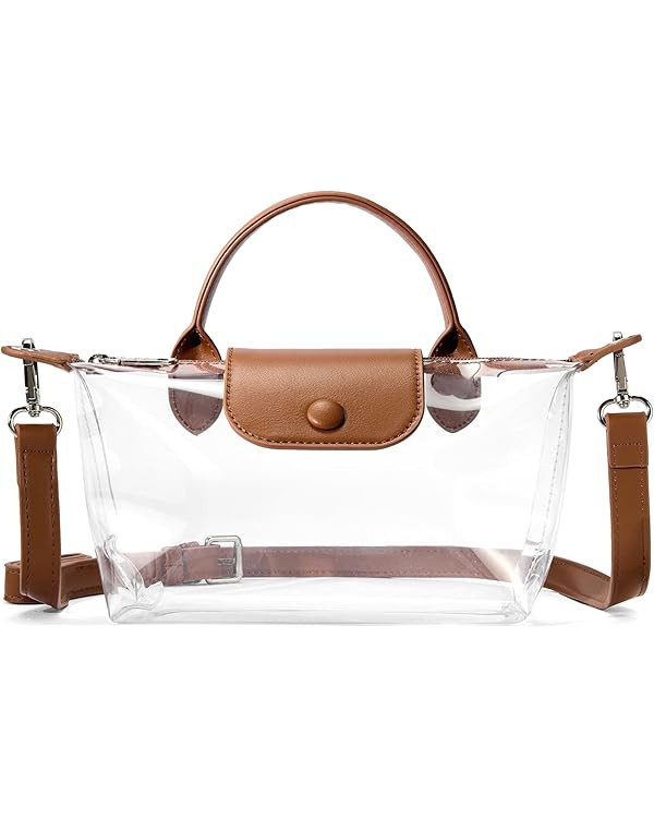 BOSTANTEN Clear Bag for Stadium Approved Small Crossbody Purse Handbags for Concerts Sports Event... | Amazon (US)
