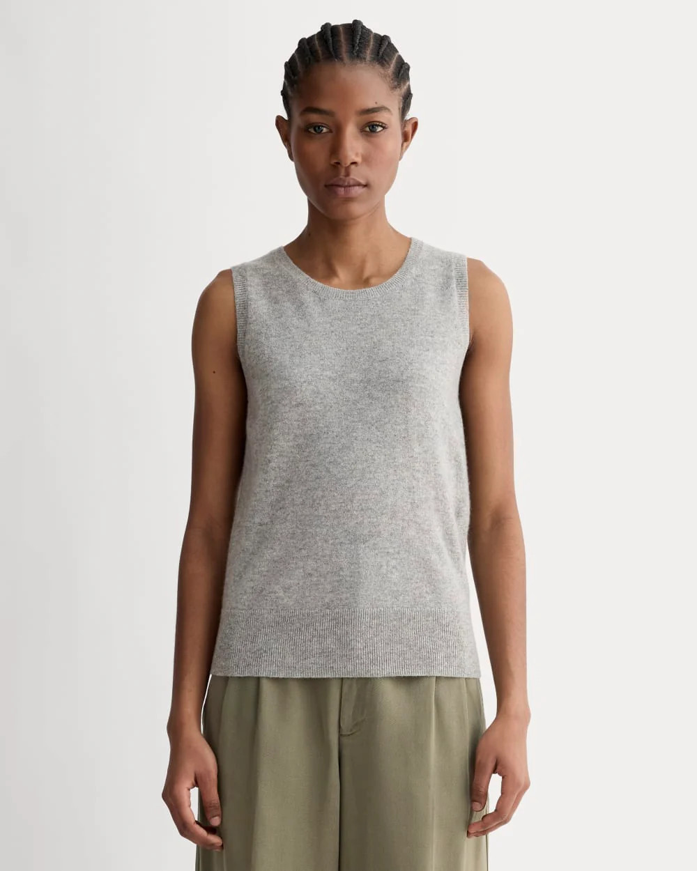 Women's Classic Tank in Cashmere Sweater by Everlane in Light Heather Grey, Size XXL | Everlane