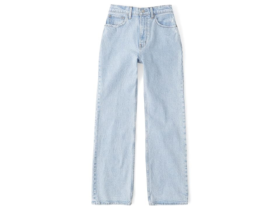 Abercrombie & Fitch Curve Love High Rise 90s Relaxed Jean (Light) Women's Jeans | Zappos