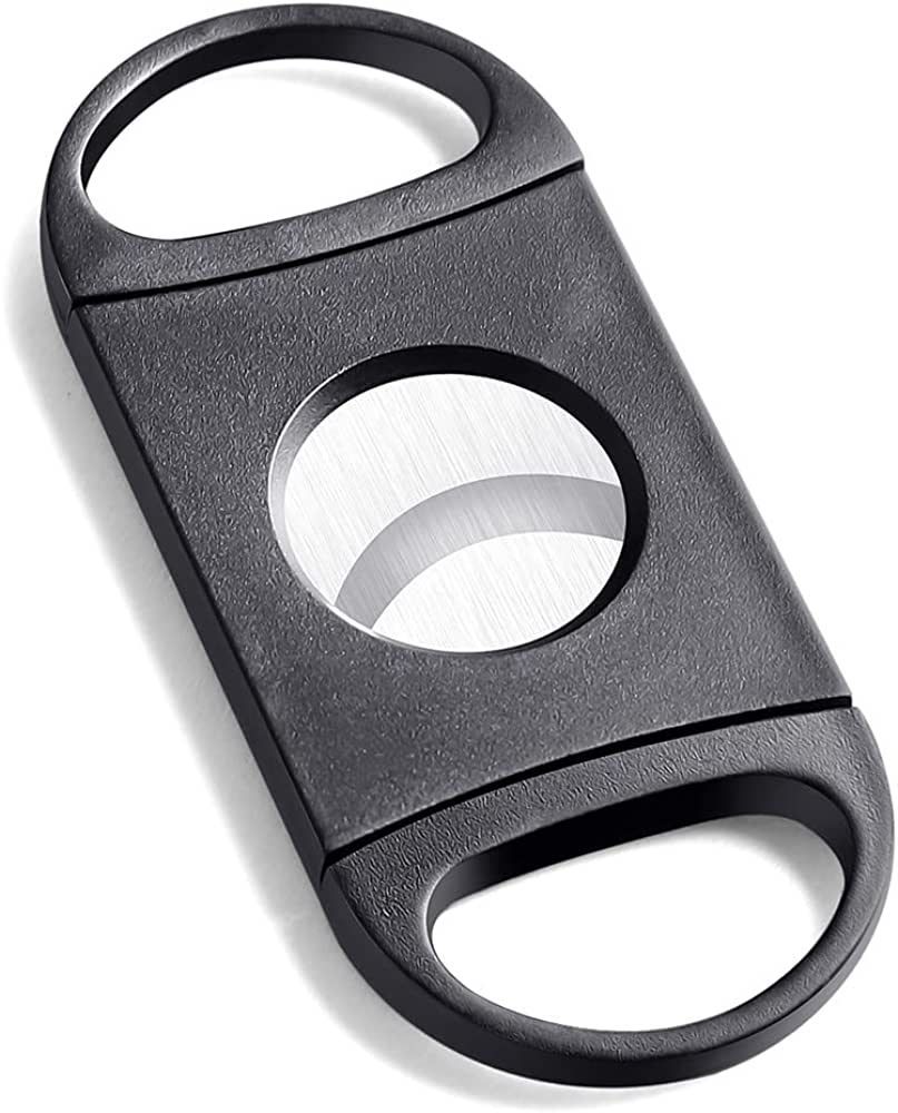 XAJH Cigar Cutter, Stainless Steel Guillotine Double Cut Blade Cigar Clippers in Black, Sharp and... | Amazon (US)