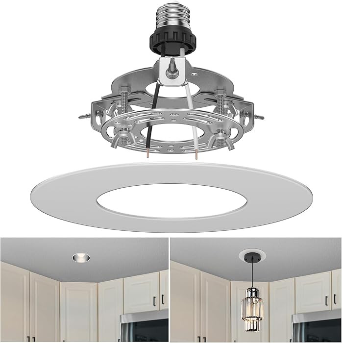 Recessed to Pendant Light Converter Kit 5 and 6 inch Can Light Conversion, Includes E26 Socket, M... | Amazon (US)