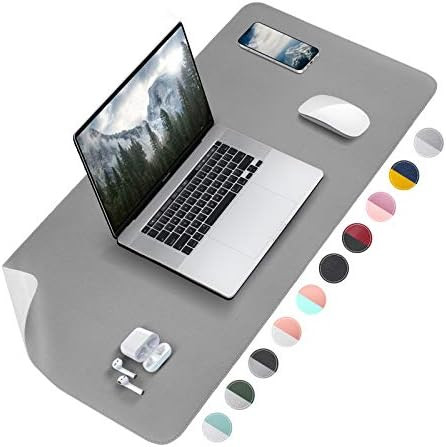 Tislly Desk Pad, Dual-Sided Desk Pad Protector, PU Leather Desk Mat for Keyboard and Mouse, Desk ... | Amazon (US)