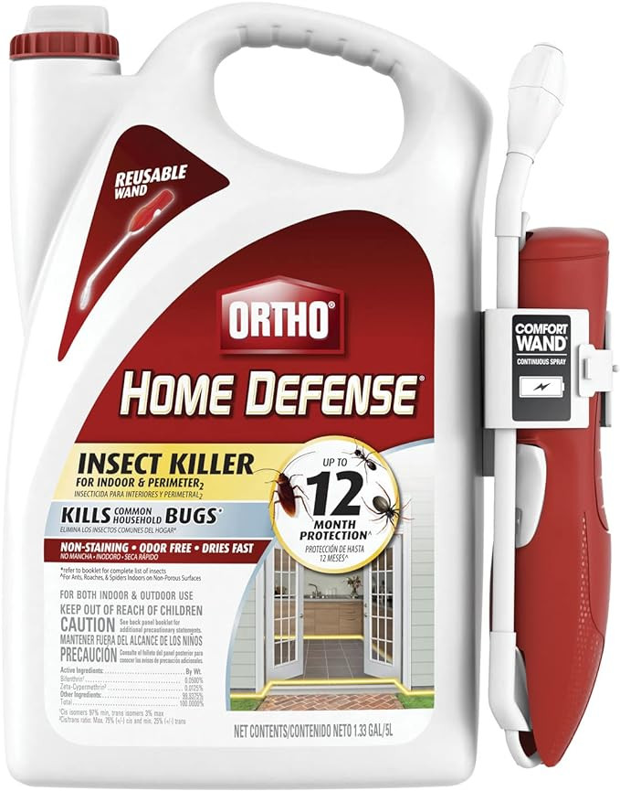 Ortho Home Defense Insect Killer for Indoor and Perimeter2 with Comfort Wand - Ready-To-Use Bug S... | Amazon (US)