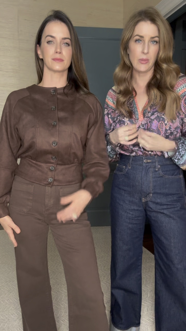 I just discovered this amazing brand called Avara. Almost all of the pieces we have linked from them is under $100 and the quality feels $$$.

Megan and I are both wearing smalls in our tops. She is wearing a 26 in her brown denim and my Veronica beard denim is a size 27. 

Denim, fall outfits, blouse, jacket, fall jacket, pumpkin patch outfit, fall family photos outfit

#LTKOver40 #LTKStyleTip #LTKFindsUnder100