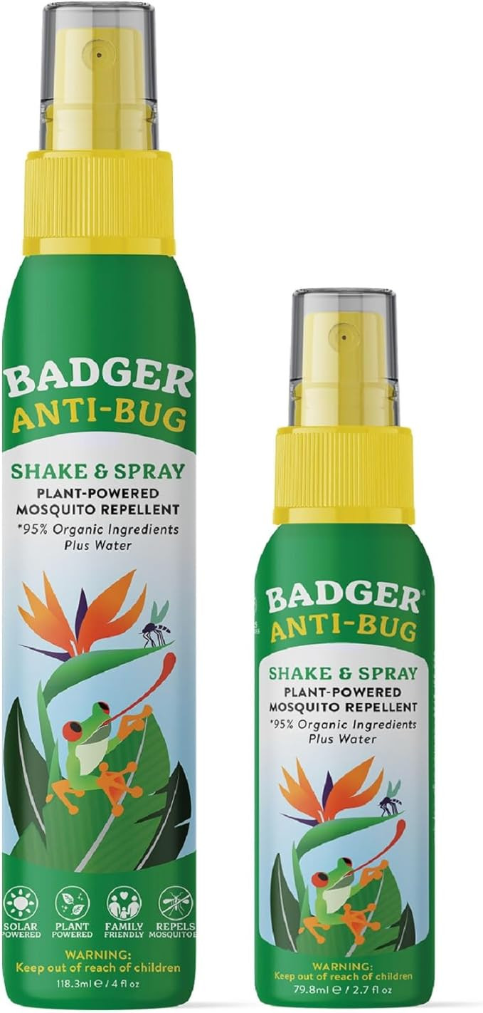 Badger Bug Spray, Family Friendly All Natural Mosquito Repellent w/Organic Essential Oils, Great ... | Amazon (US)