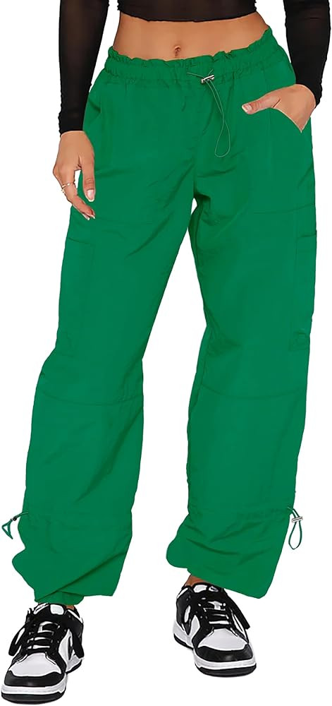 DISCIPBUSH Cargo Pants Women Baggy - Parachute Pants for Women, Rave Pants Y2K Pants, Festival Ou... | Amazon (US)