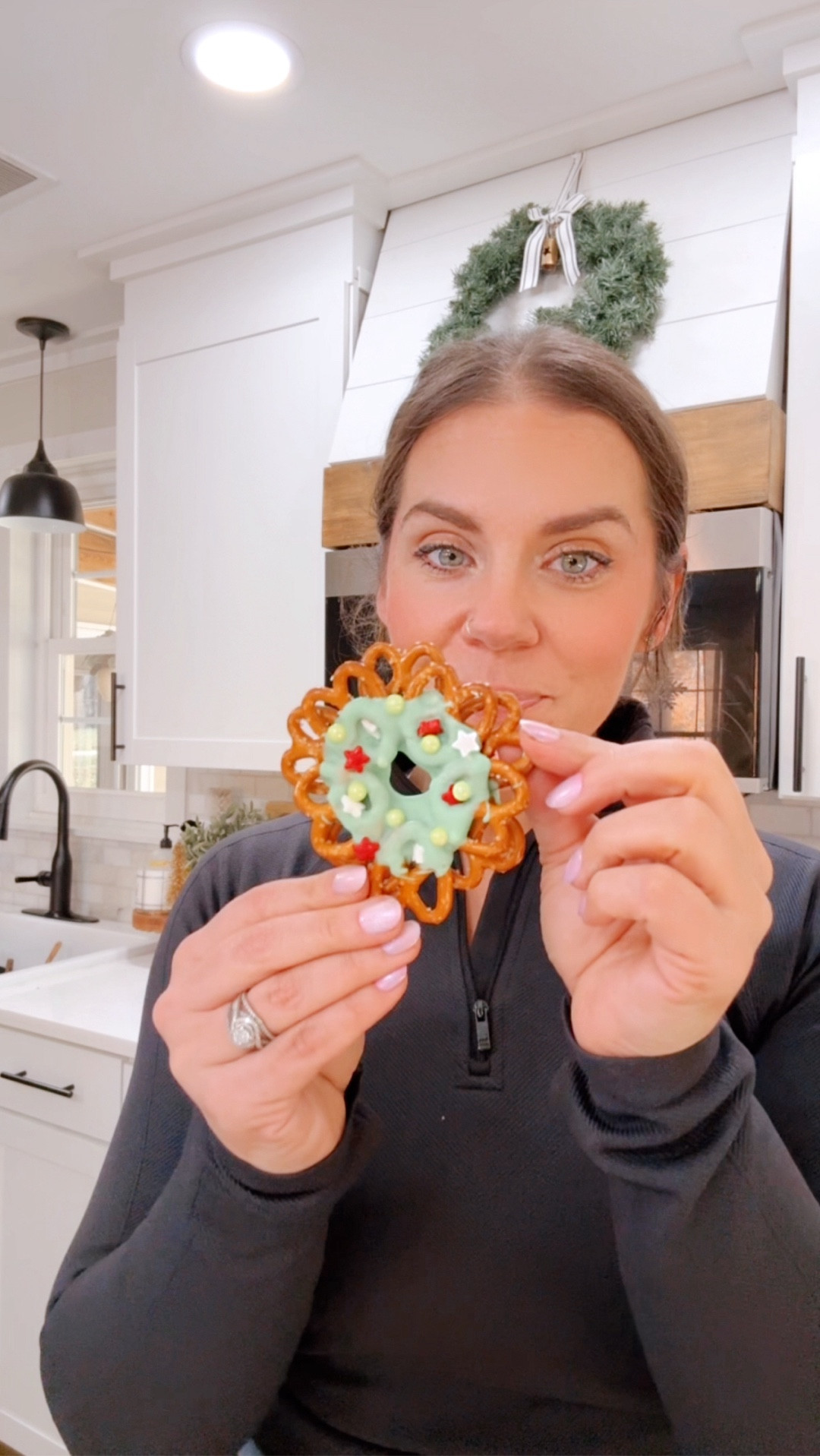 These adorable chocolate covered pretzel wreaths are the easiest treat to make and level up your magic making skills without much effort! 

#LTKfoodie #LTKHoliday #LTKmomlife