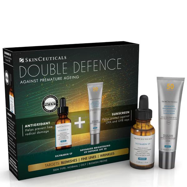 SkinCeuticals Double Defence Silymarin CF Kit for Oily, Blemish-Prone Skin (Worth £190.00) | Look Fantastic (UK)