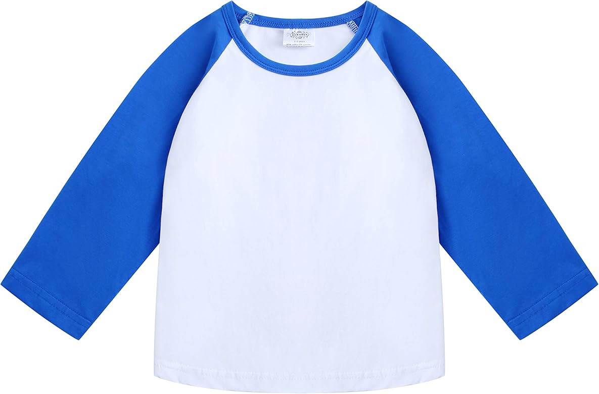 CREATOR Toddler Baby Girls Boys Long Sleeve Shirts Raglan Shirt Baseball Tee Cotton T-Shirts | Amazon (US)