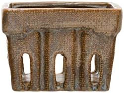 Creative Co-Op Stoneware Berry Basket, Brown | Amazon (US)