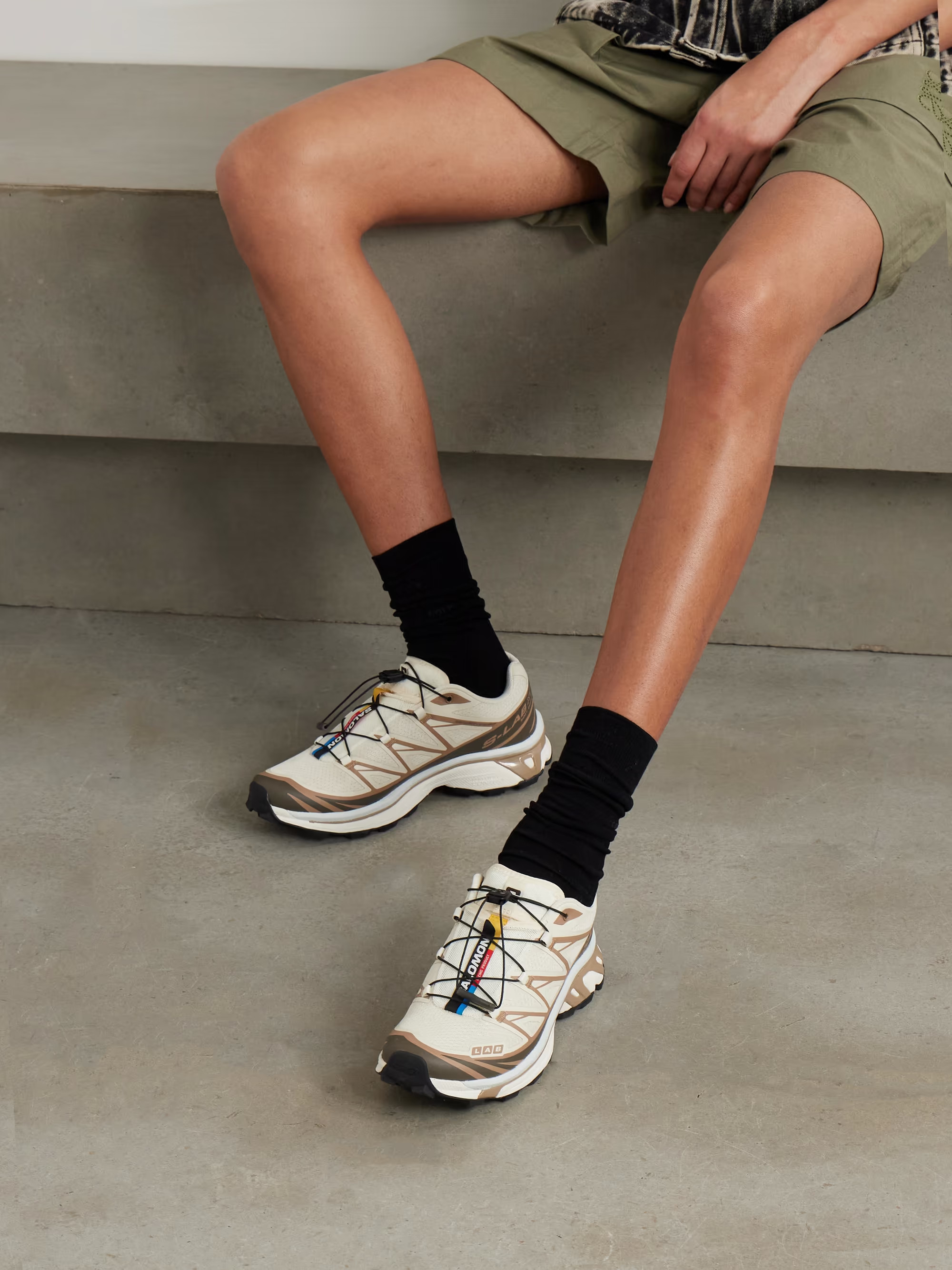 XT-6 rubber-trimmed mesh sneakers | NET-A-PORTER (US)