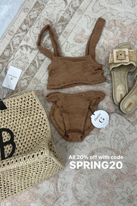 Use code SPRING20 for 20% off! Hunza g bikini beach bag raffia sandals spring sandals spring break outfits beach vacation bikini bikinis one size fits all swimsuit swimsuits 

#LTKtravel #LTKSpringSale #LTKswim
