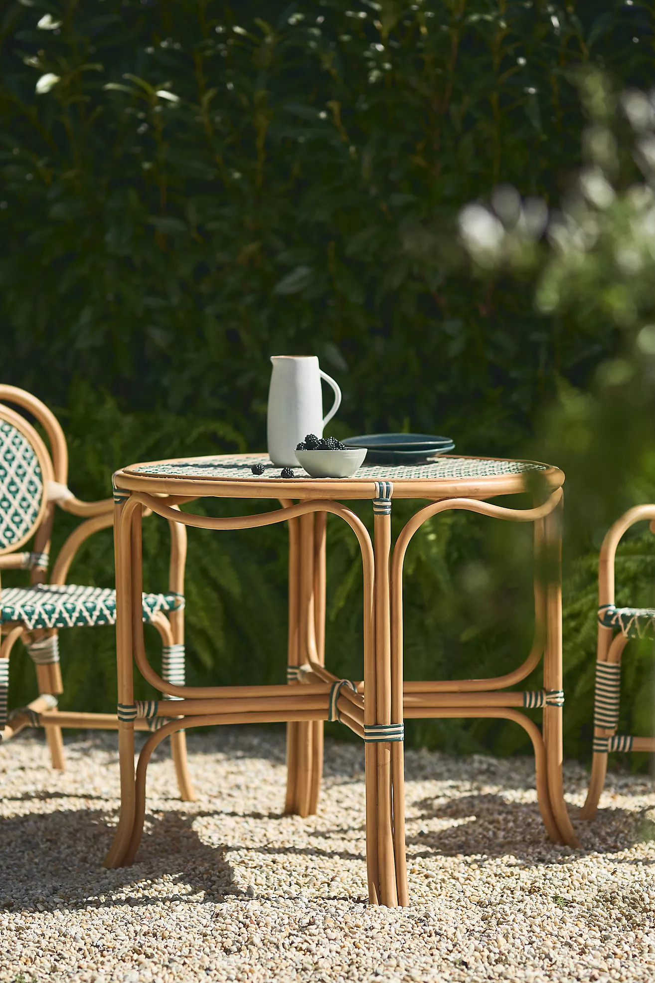 Coastal Rattan Indoor/Outdoor Bistro Table | Anthropologie (US)