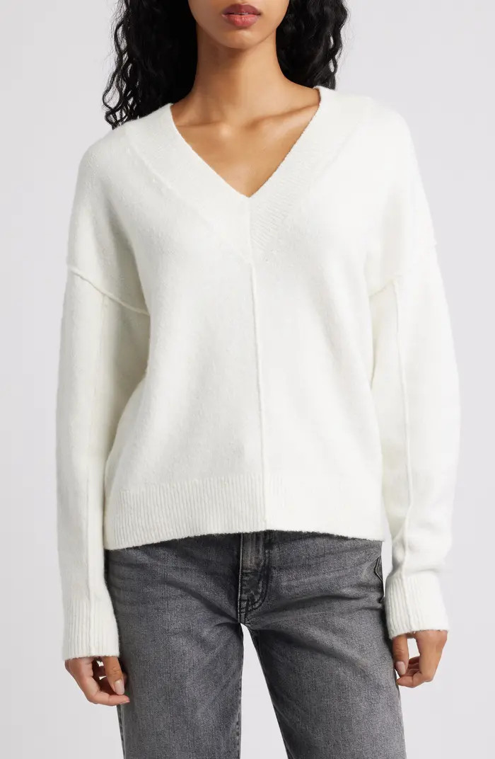 Madewell Calina Deep V-Neck Sweater | Nordstrom | Nordstrom