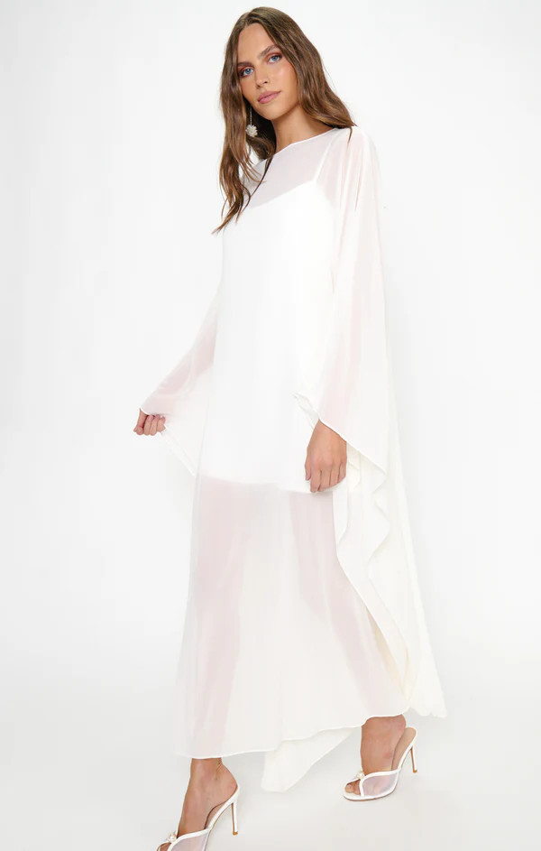 Olsen Maxi Dress ~ Wedding Cake Chiffon | Show Me Your Mumu