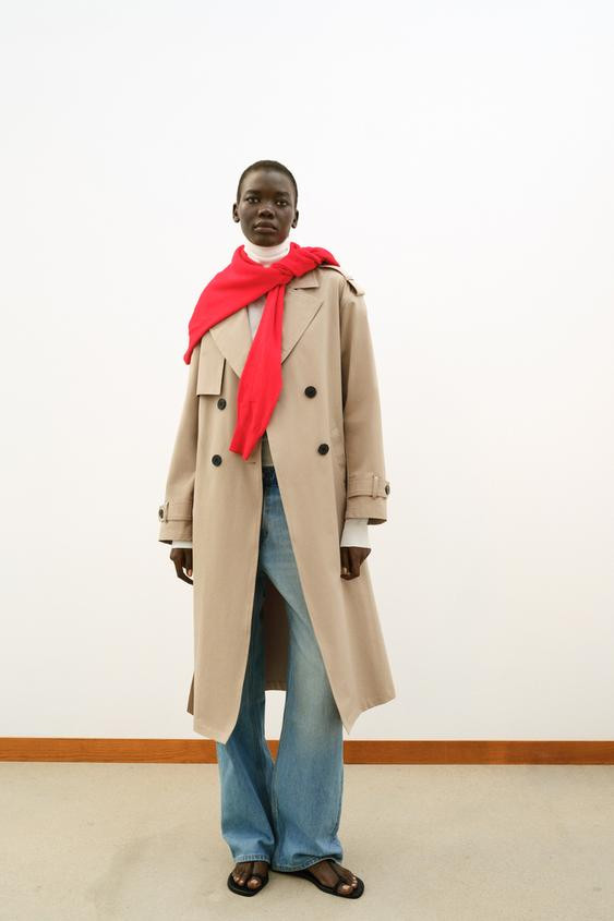 LONG TRENCH COAT WITH BELT | Zara UK