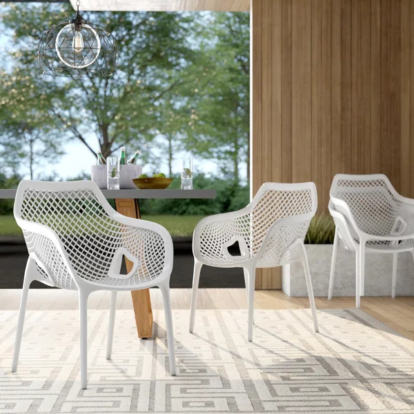 Martinson Stacking Patio Dining Armchair | Wayfair North America