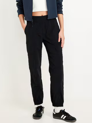 High-Waisted Ankle-Zip Cargo Joggers | Old Navy (US)