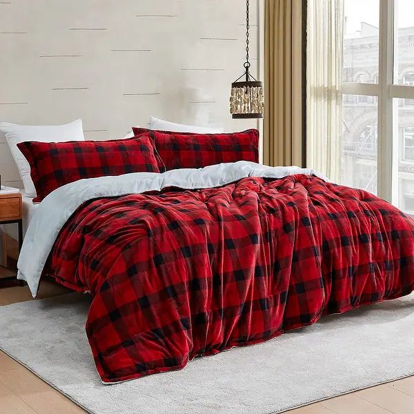Ah, Yes The Scottish Winter - Coma Inducer® Oversized Comforter Set - Buffalo Plaid - King | Bed Bath & Beyond