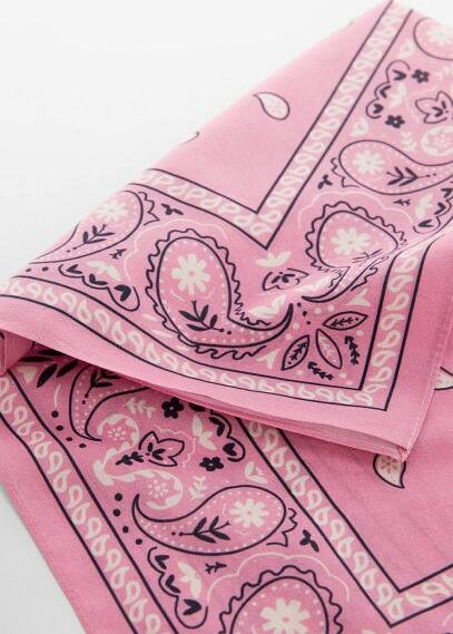 MANGO - Cotton bandana pink - One size - Women | MANGO (US)