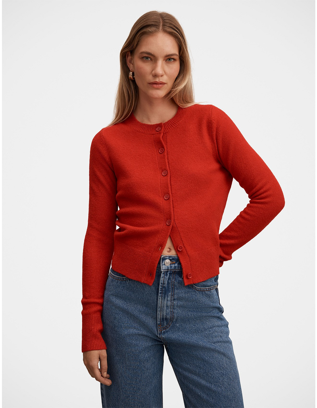MAY CREW NECK CARDIGAN | David Jones (Australia & New Zealand)