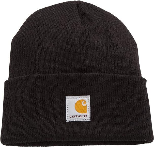 Carhartt Youth Big Boys' Acrylic Watch Hat, Caviar Black, One Size | Amazon (US)