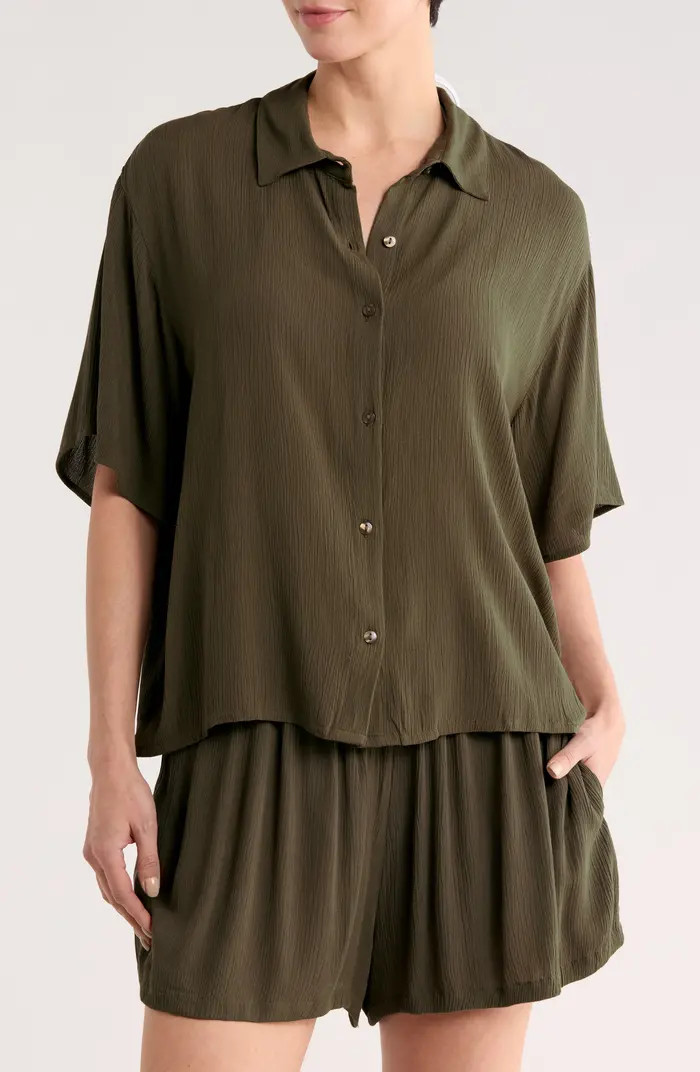 NORDSTROM RACK Easy Gauze Cover-Up Shirt | Nordstromrack | Nordstrom Rack