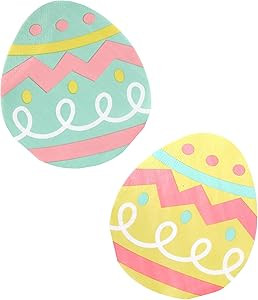 Easter Napkins Assorted - 50 PK - Easter Paper Napkins Easter Egg Napkins Happy Easter Decoration... | Amazon (US)