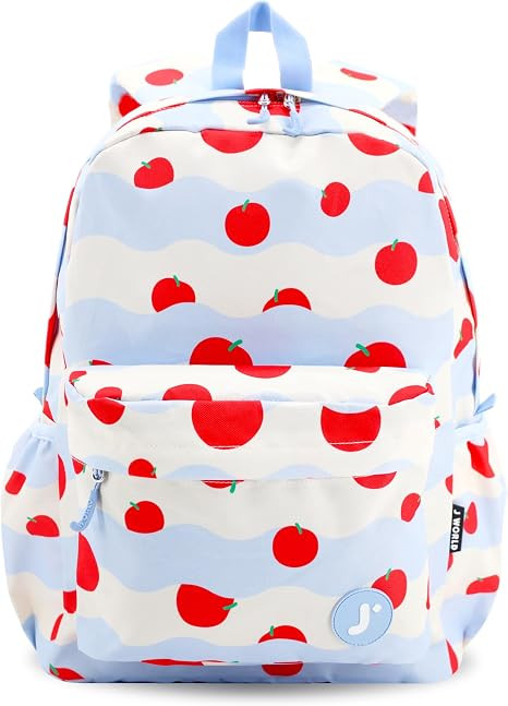 J World Oz Middle School Backpack for Kids. Cute Laptop Bookbag for Girls Boys, Floating Apple | Amazon (US)