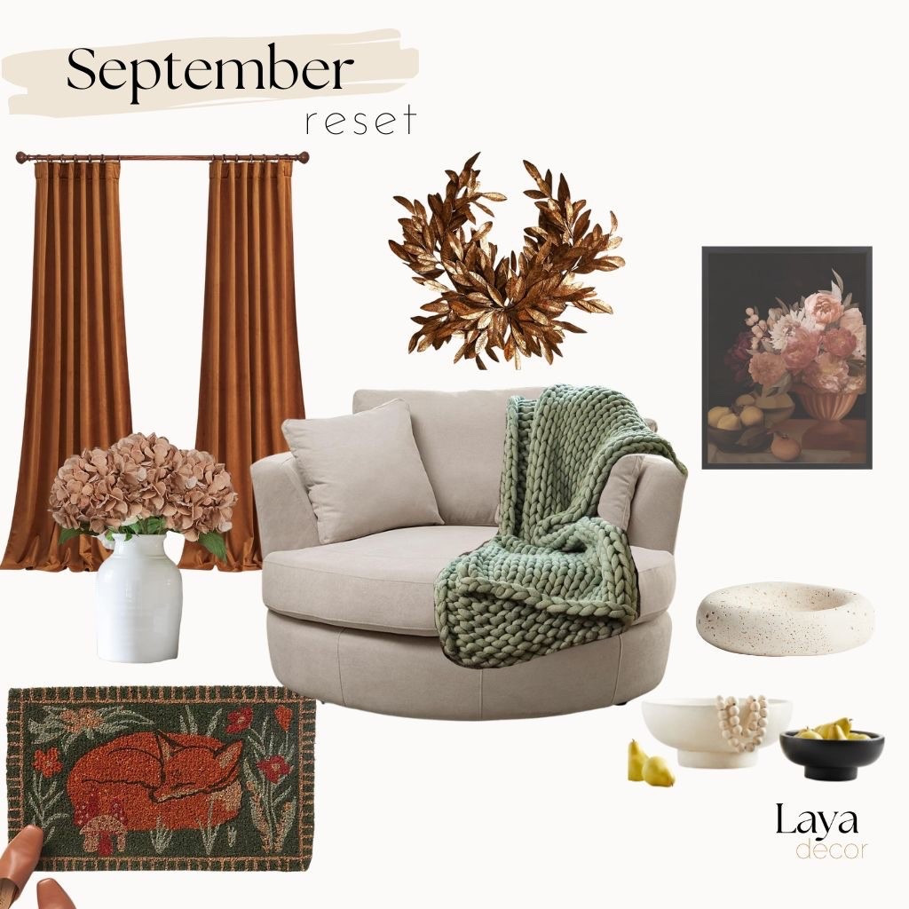 September feels like a fresh start, and your home deserves that same energy. 🍂 A few cozy updates—like velvet curtains, chunky throws, autumnal wreaths, and earthy accents—can completely shift the mood of your space.
I’ve rounded up my favorite September Reset finds to help you bring warmth, texture, and a touch of seasonal magic into your home. ✨
🛋️ Shop the look: cozy seating, statement textiles, timeless décor, and more—all linked for you here on LTK!
#HomeRefresh #SeptemberReset #FallDecor #CozyHome


#LTKHome