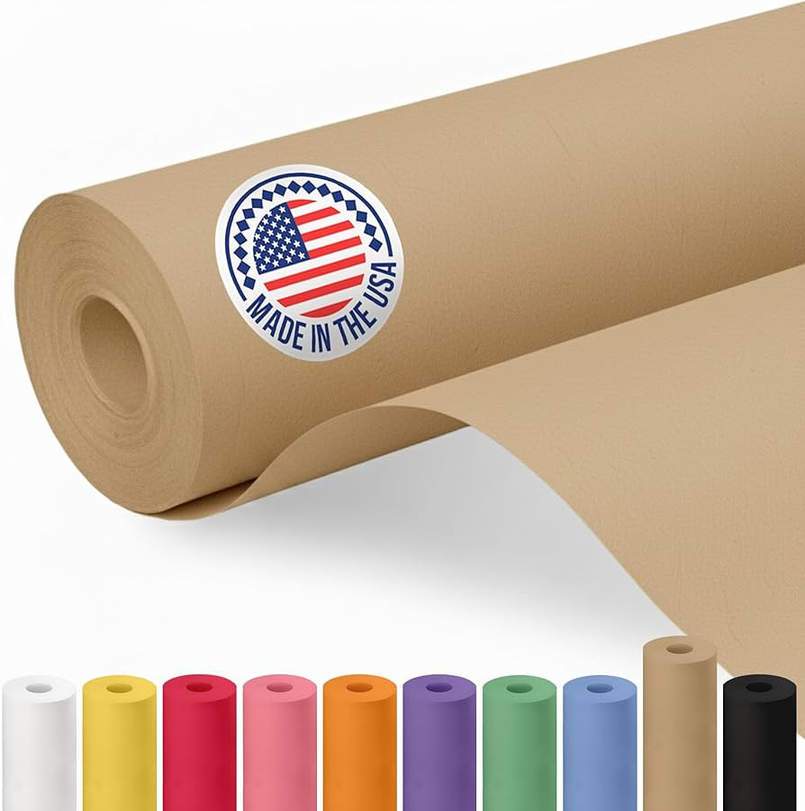 IDL Packaging 18" x 2160" (180 feet) Popular Pack Brown Kraft Paper Roll - USA-Made Perfect Craft... | Amazon (US)