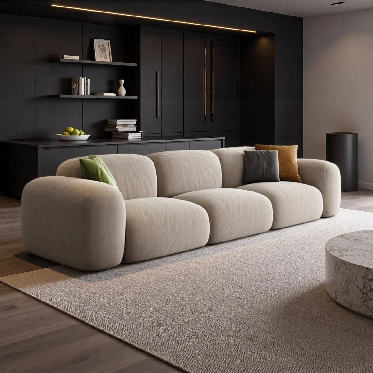 if “clean aesthetic but cozy” is your vibe… you NEED these 🤍 these Wayfair minimalist sofas are simple, chic, and make your whole living room feel elevated 🛋️✨
#wayfairliving #ltkhome #cleanaesthetic #minimalstyle #cozyvibes #homegoals #livingroomdecor 

 #LTKSeasonal #LTKHome #LTKSaleAlert
