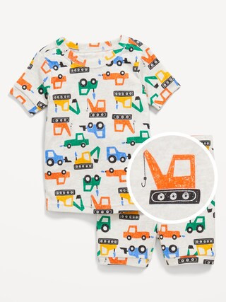 Unisex Snug-Fit Printed Pajama Set for Toddler &amp; Baby | Old Navy (US)