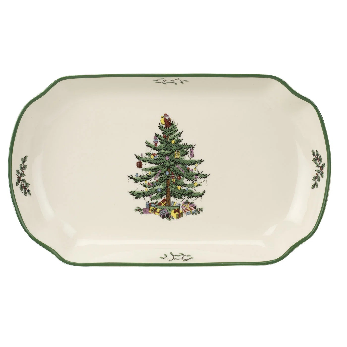 Spode Christmas Tree Rect Scalloped Tray 11" | Wayfair North America