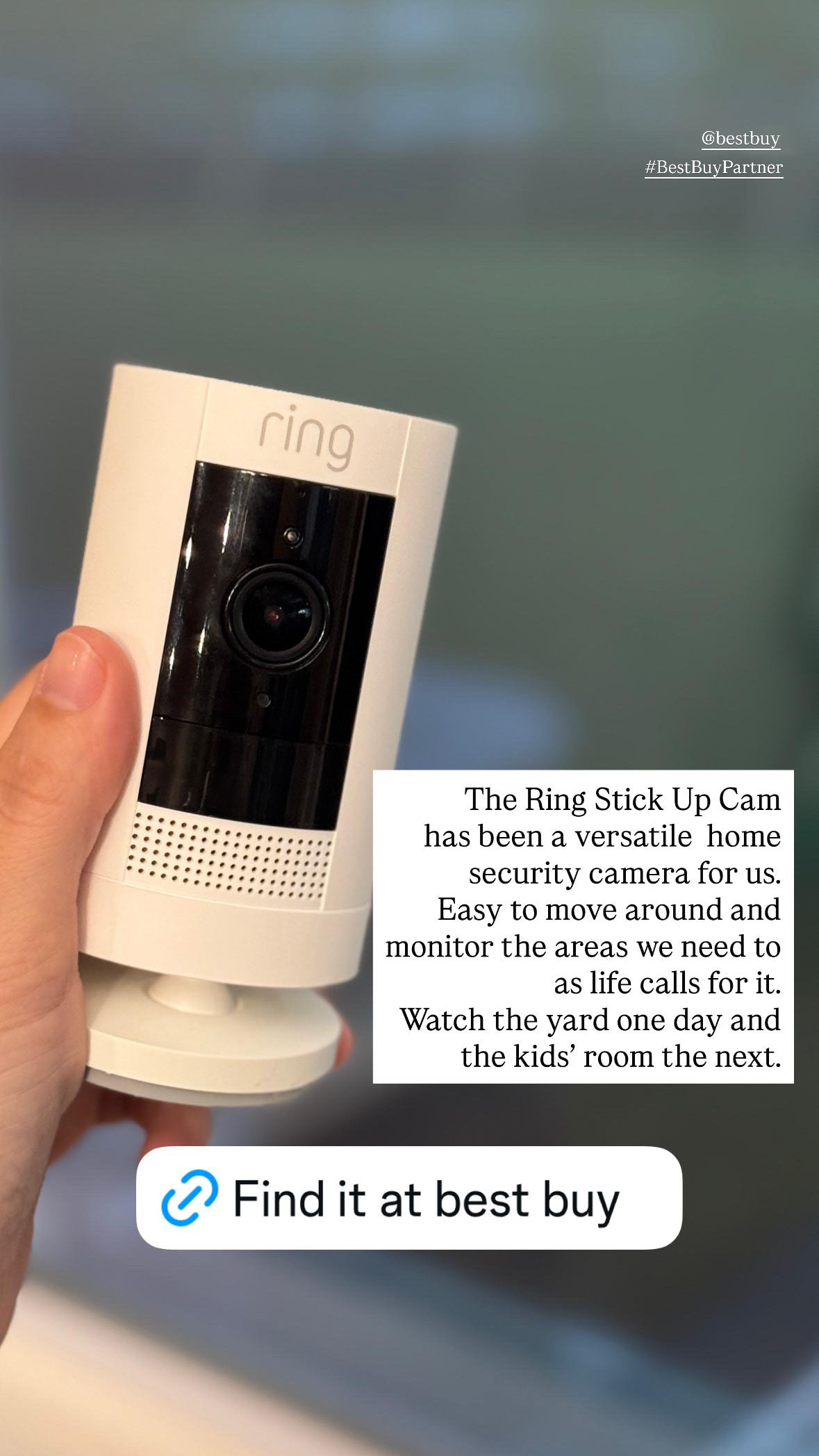 #BestBuyPartner Love how easy it is to move our Ring Stick Up Cam wherever we need it — yard one day, playroom the next. 🎁  @BestBuy makes finding gifts for everyone on your list so easy; I’ve linked my favorites!  

 