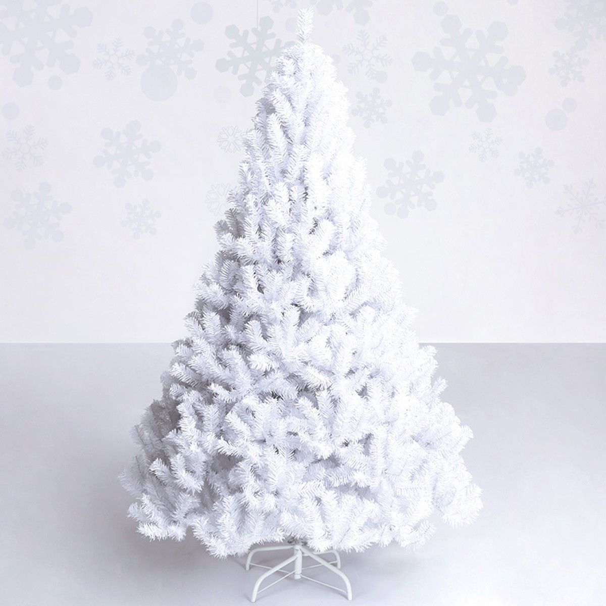 Costway 5Ft/6Ft/7Ft/8Ft Artificial PVC Christmas Tree W/Stand Holiday Season Indoor Outdoor White | Target
