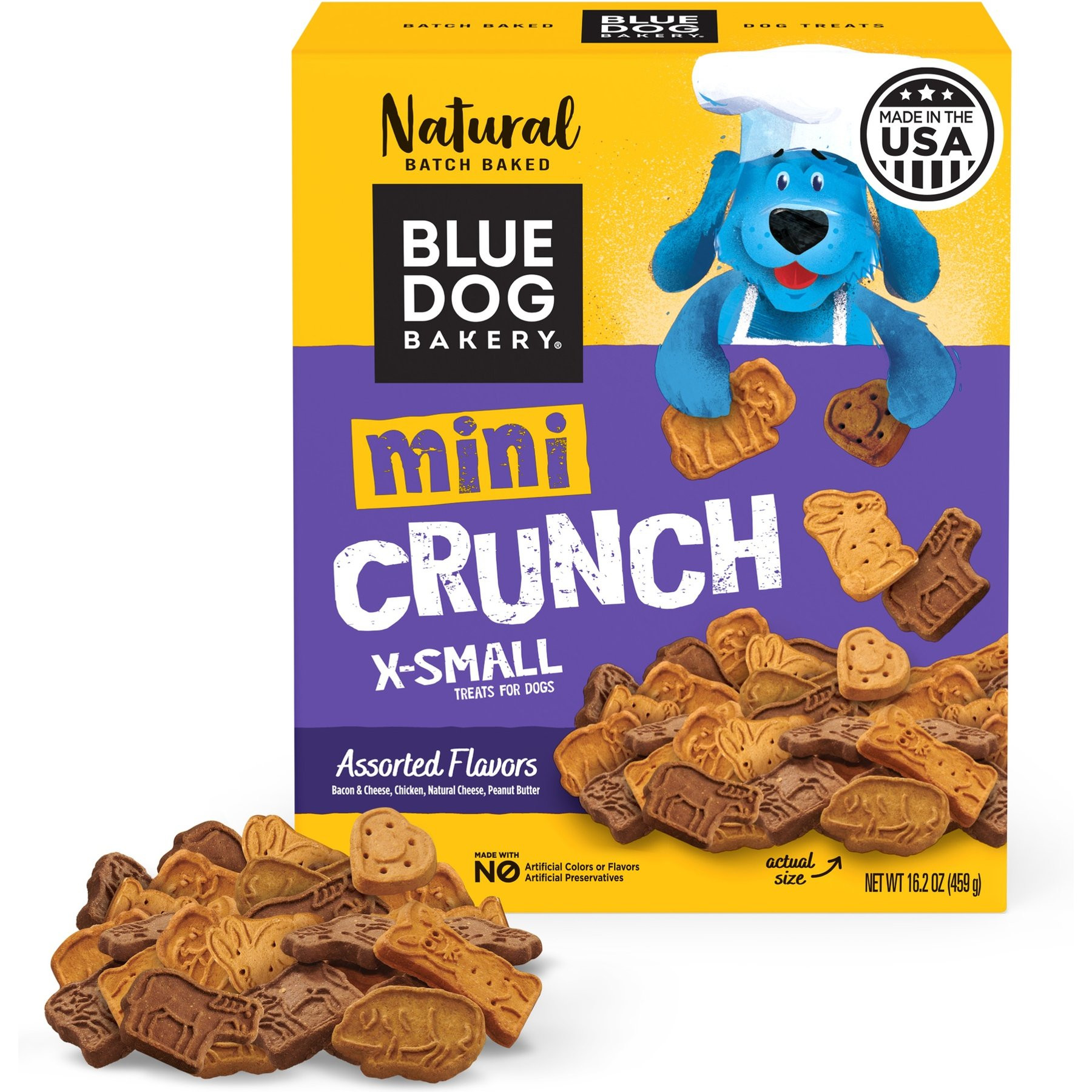 Blue Dog Bakery Mini-Crunch Assorted Flavors Dog Treats, 16.2-oz box | Chewy