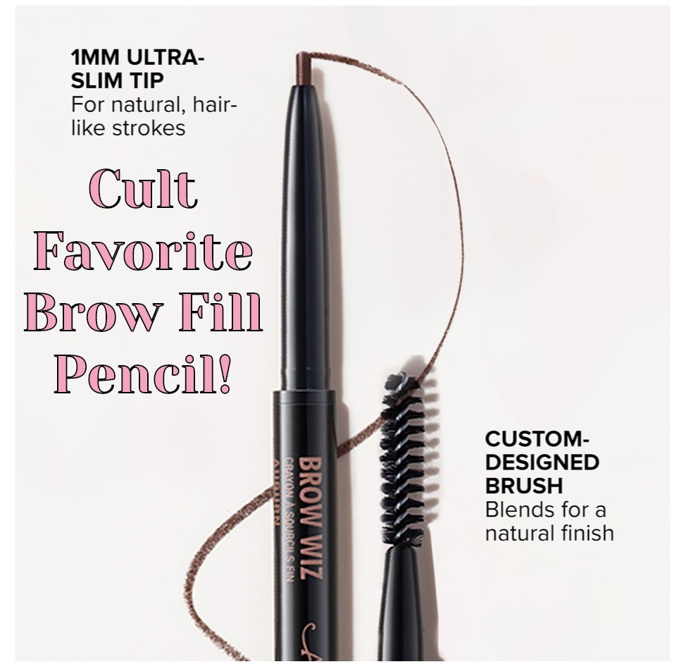 This is a favorite brow pencil for SO many people. It’s not to thick, not too thin, easily blending & lasts all day!