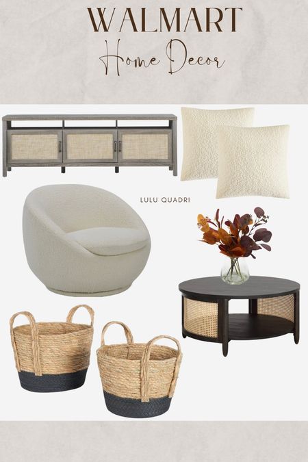 Home decor finds. Fall home decor finds. Neutral home decor finds. Fall season. Affordable home decor. Walmart finds. Coffee table. Storage baskets. Faux fall florals. Throw pillows. Media console  

#LTKFind #LTKunder100 #LTKhome